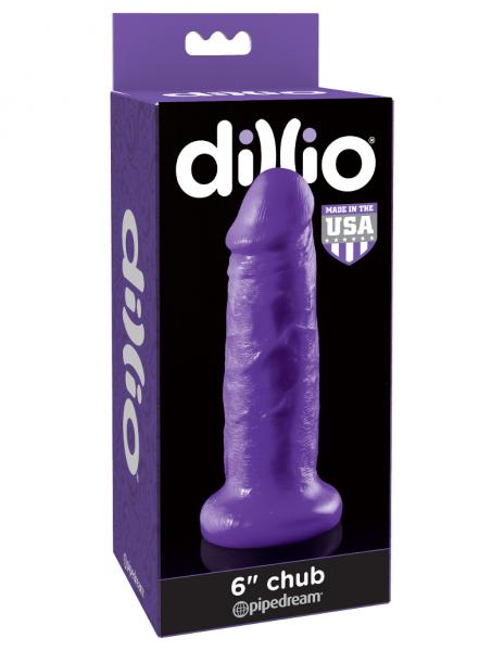 Dillio Purple 6 inches Insertable Chub Dildo