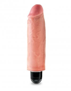 King Cock 6 inches Vibrating Stiffy Beige - Secret Garden