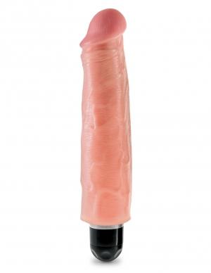 King Cock 7 inches Vibrating Stiffy Beige - Secret Garden