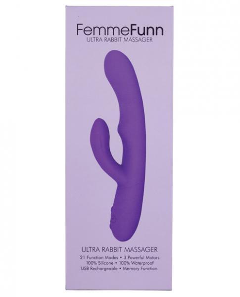 Femmefunn Ultra Rabbit Vibrator Purple - Secret Garden