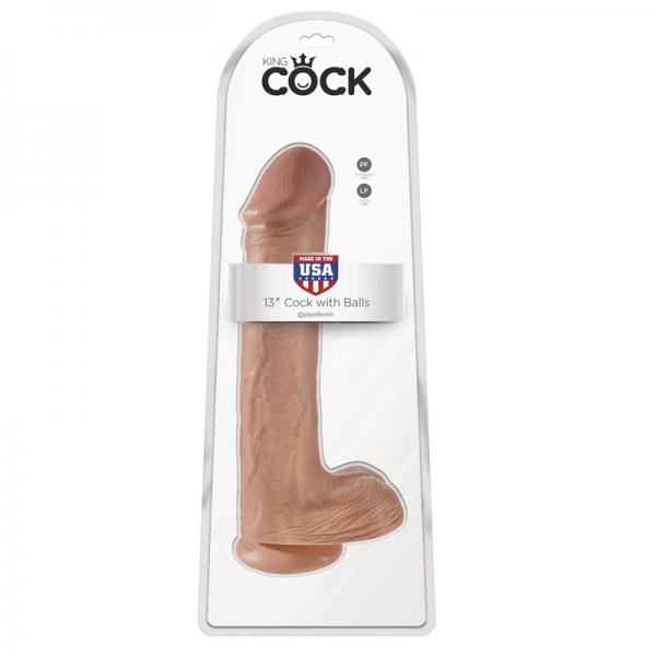 King Cock 13in Cock - Tan