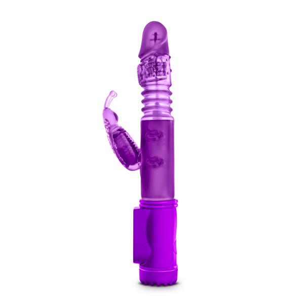 Butterfly Thruster Mini Rabbit Vibrator Purple - Secret Garden