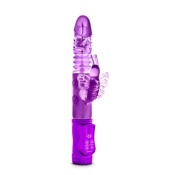 Butterfly Thruster Mini Rabbit Vibrator Purple - Secret Garden