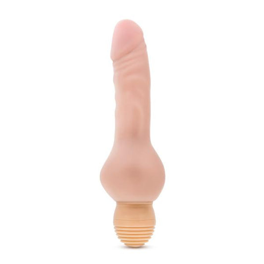 X5 Plus Mr Right Now Vibrating Dildo Beige - Secret Garden