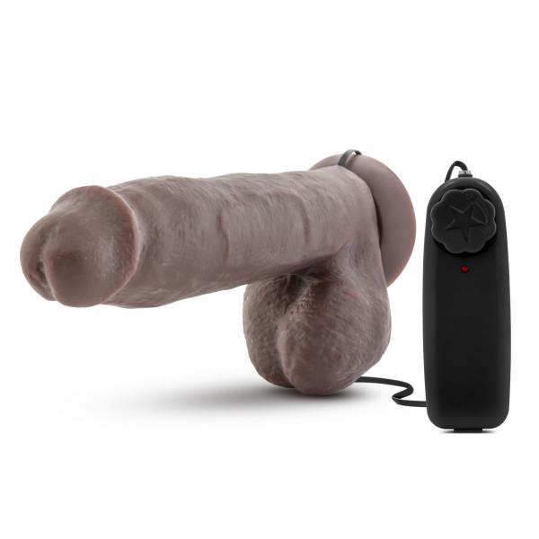 X5 Plus 8 inches Realistic Cock Chocolate Vibrating - Secret Garden