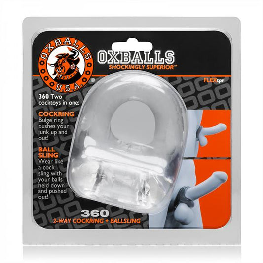 Oxballs 360, Cockring & Ballsling, Clear - Secret Garden