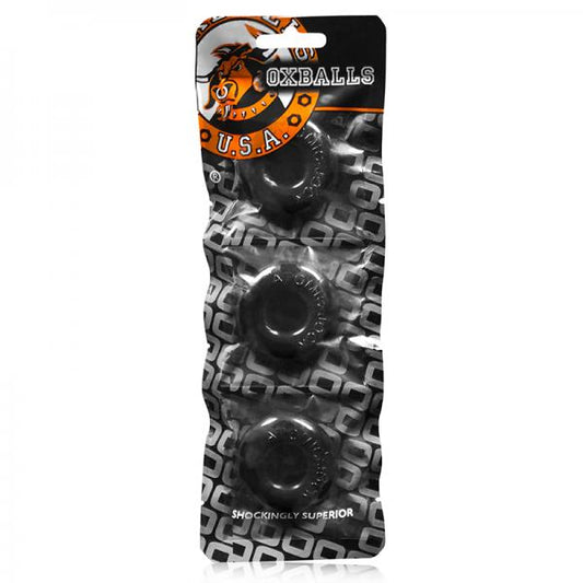 Oxballs Ringer, 3-pack Of Do-nut-1, Small, Black - Secret Garden