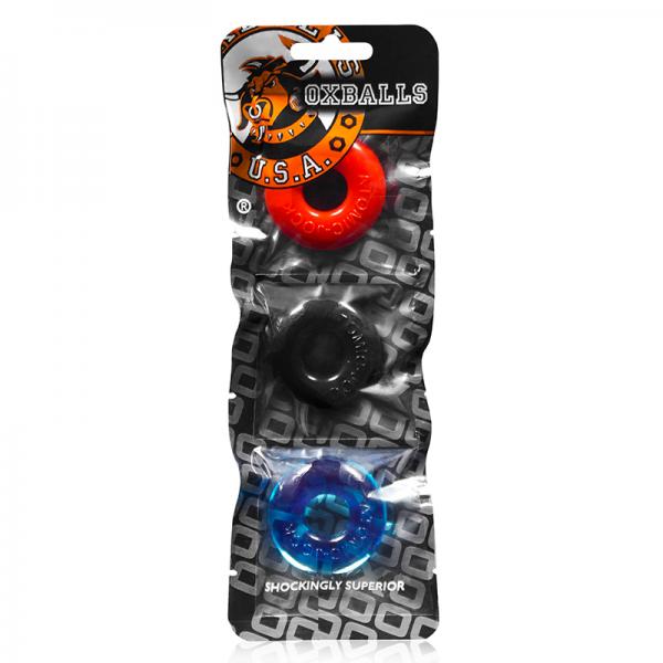 Oxballs Ringer, 3-pack Of Do-nut-1, Small, Multicolor - Secret Garden