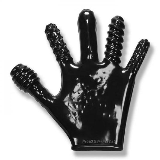 Finger F*ck Textured Glove Oxballs Black - Secret Garden