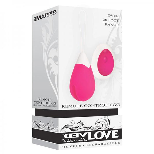 Evolved Rechargeable Egg R/c Silicone Pink - Secret Garden