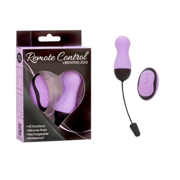 Simple & True Remote Control Vibrating Egg Purple - Secret Garden