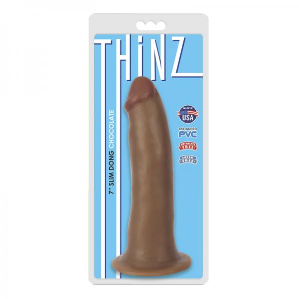 Thinz 7 inches Slim Dong Chocolate Brown