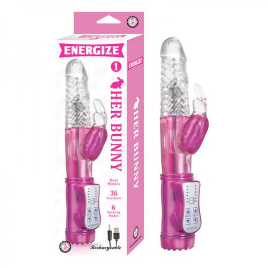 Energize Her Bunny 1 Pink Rabbit Vibrator - Secret Garden