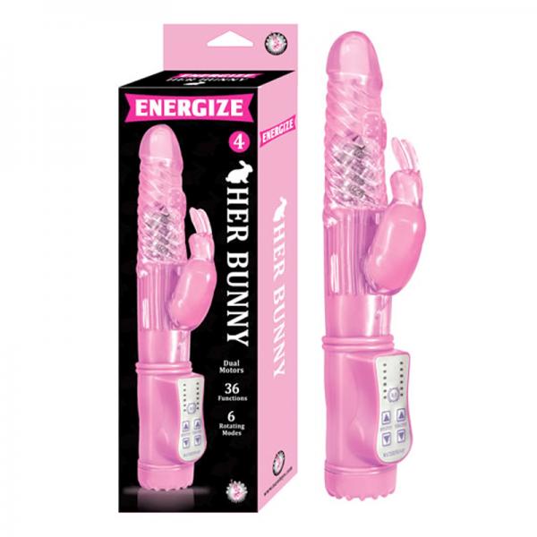 Energize Her Bunny 4 Rabbit Vibrator Pink - Secret Garden