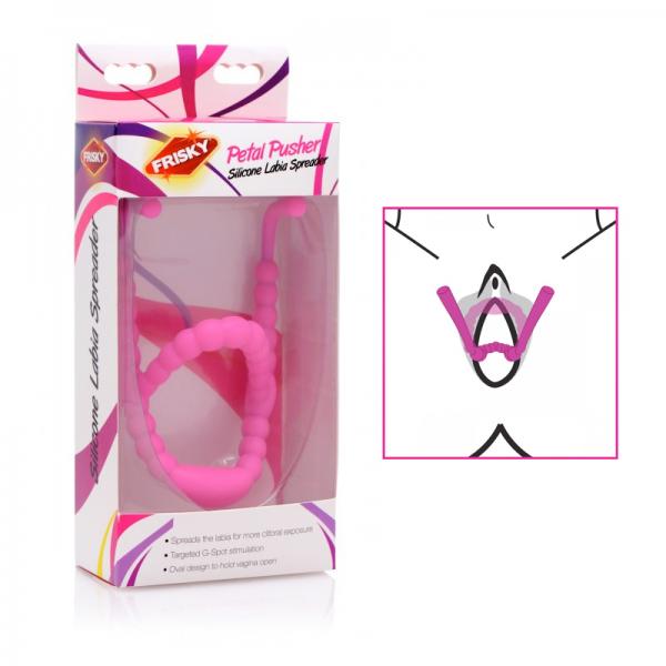 Petal Pusher Silicone Labia Spreader Pink