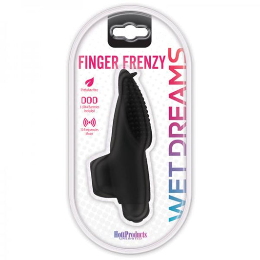 Wet Dreams Finger Frenzy 10 Function Black - Secret Garden