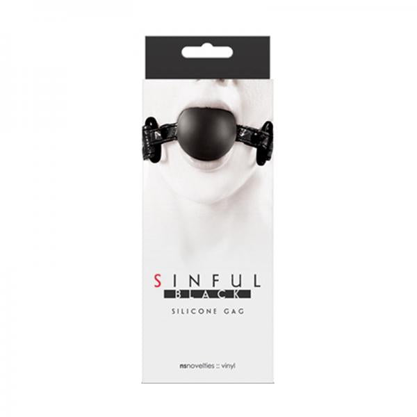 Sinful Soft Silicone Gag Black - Secret Garden