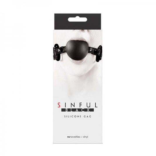 Sinful Soft Silicone Gag Black - Secret Garden