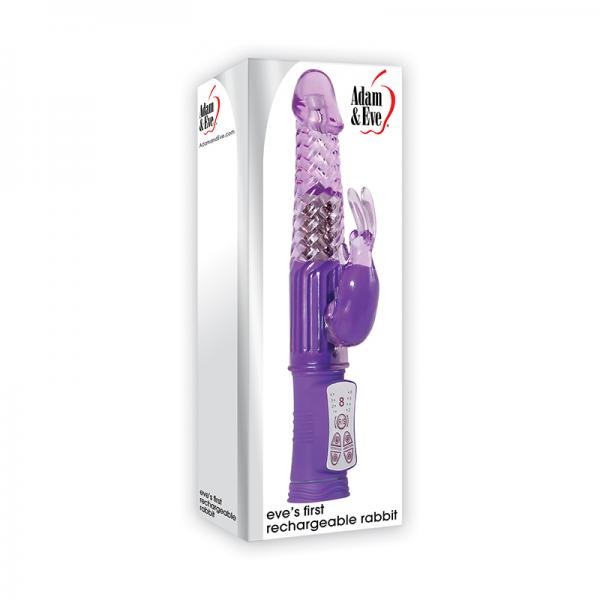 Adam & Eve Eve's First Rechargeable Bunny Purple - Secret Garden