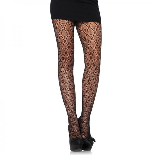 Deco Lace Tights O/s Black - Secret Garden