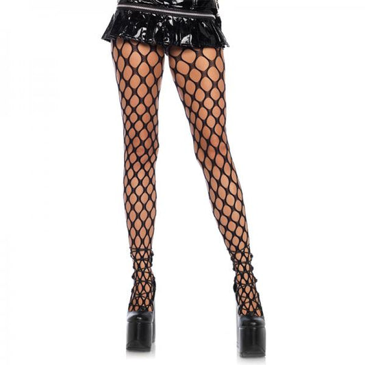 Jumbo Pothole Net Tights O/s Black - Secret Garden