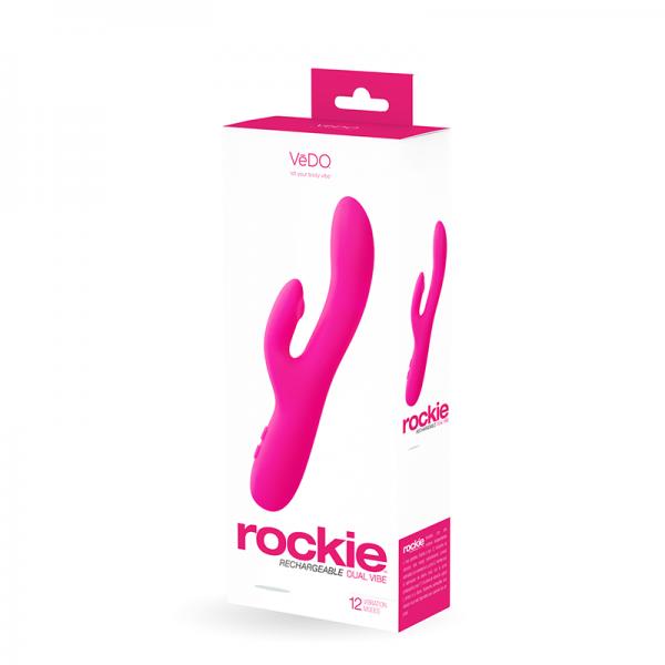 Vedo Rockie Rechargeable Dual Vibe - Foxy Pink - Secret Garden