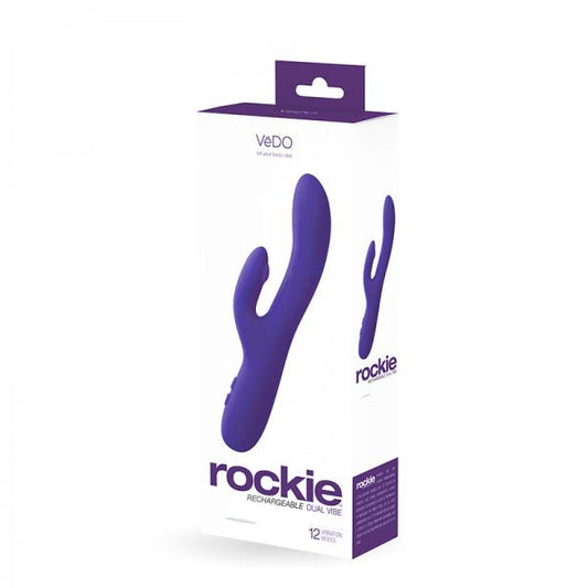 Vedo Rockie Rechargeable Dual Vibe - Into You Indigo - Secret Garden