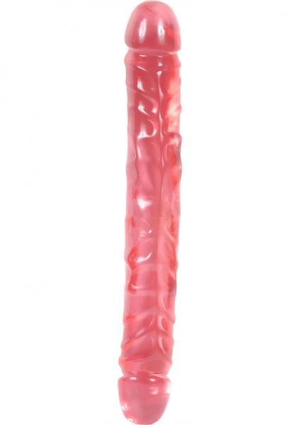 Jellies Jr Double Dong 12 Inch - Pink - Secret Garden