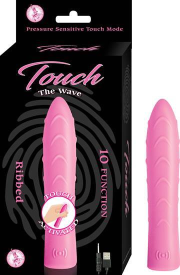 Touch The Wave  Pressure Sensitive 10 Function Rechargeable Waterproof Pink - Secret Garden