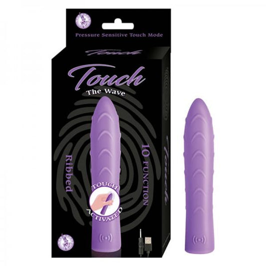 Touch The Wave  Pressure Sensitive 10 Function Rechargeable Waterproof Lavender - Secret Garden