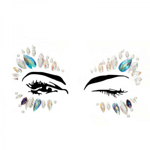 Desna Adhesive Face Jewels Sticker (6pk) - Secret Garden