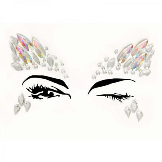 Arista Adhesive Face Jewels Sticker (6pk) - Secret Garden