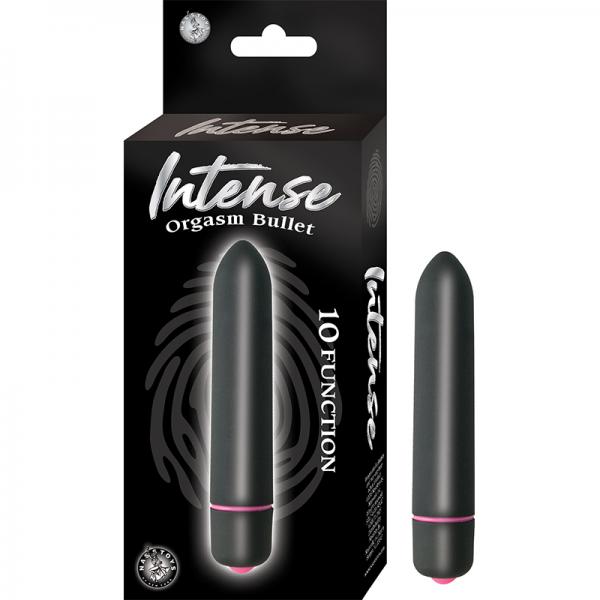 Intense Orgasm Bullet 10 Function Waterproof  Black - Secret Garden