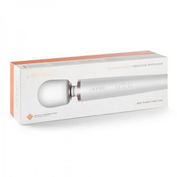 Le Wand Pearl White Rechargeable Massager - Secret Garden