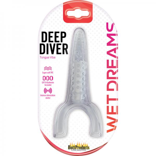 Tongue Star Deep Diver Vibrating Tongue With Motor Clear - Secret Garden