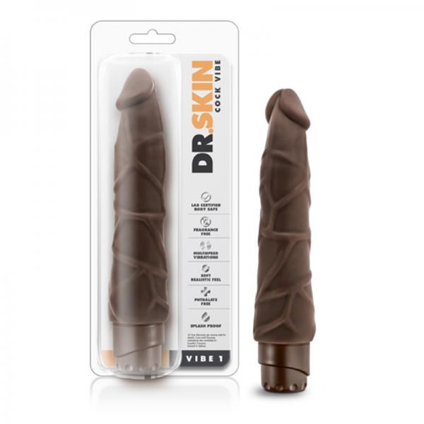 Dr. Skin - Cock Vibe - Vibe 1 - Chocolate - Secret Garden