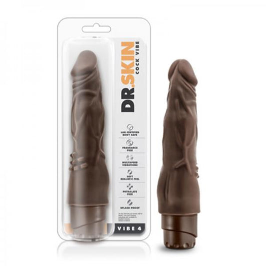 Dr. Skin - Cock Vibe - Vibe 4 - Chocolate - Secret Garden