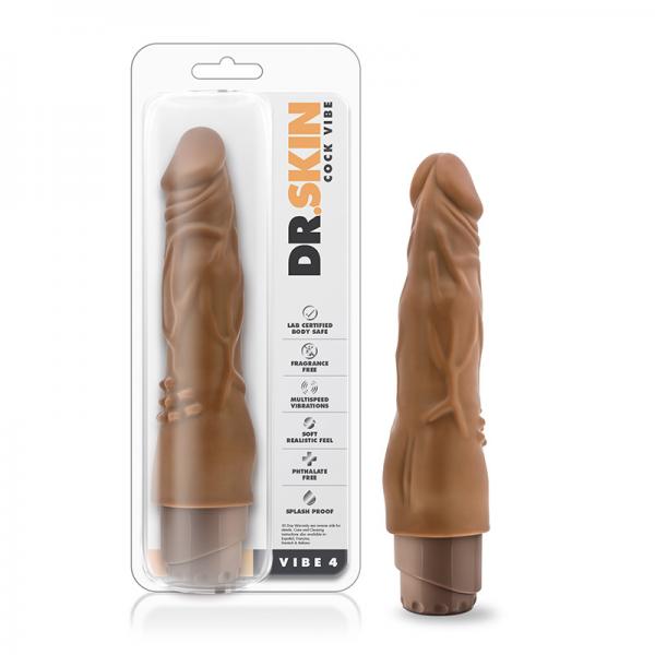 Dr. Skin - Cock Vibe - Vibe 4 - Mocha - Secret Garden