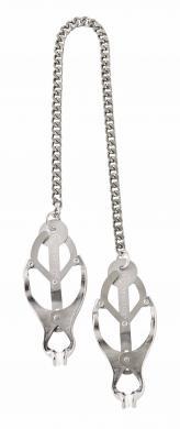 Endurance Butterfly Nipple Clamps with Jewel Chain - Secret Garden