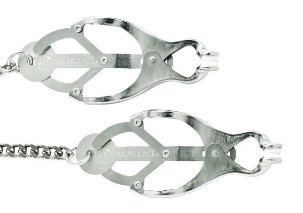 Endurance Butterfly Nipple Clamps with Jewel Chain - Secret Garden