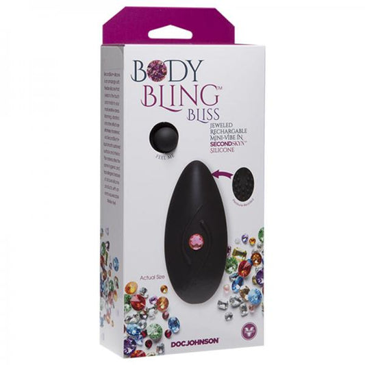 Body Bling Clit Caress Mini-vibe In Second Skin Silicone Pink - Secret Garden