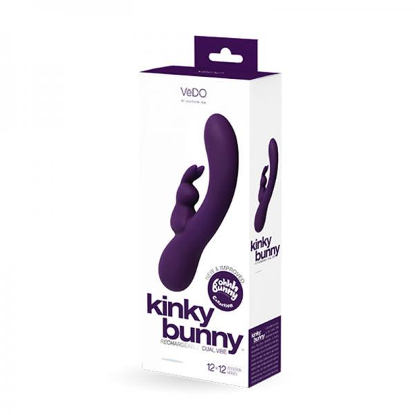 Kinky Bunny Rechargeable Rabbit Vibrator Deep Purple - Secret Garden