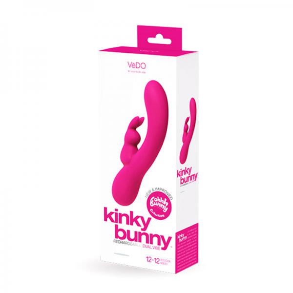 Kinky Bunny Plus Rechargeable Pink Rabbit Vibrator - Secret Garden