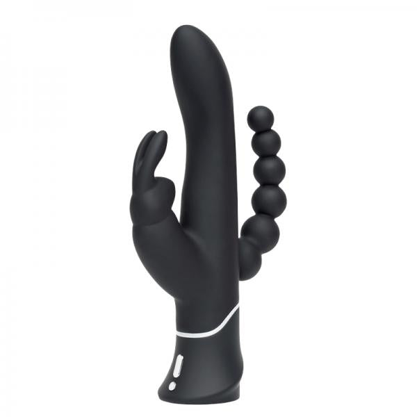 Happy Rabbit Triple Curve Black Vibrator - Secret Garden