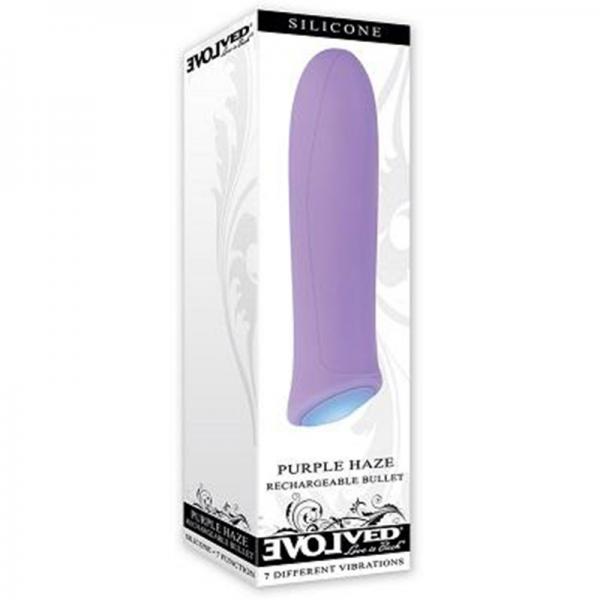 Evolved Purple Haze Rechargeable Bullet 7 Function Silicone Waterproof - Secret Garden