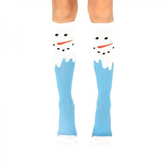 Snow Man Knee High Socks O/s - Secret Garden