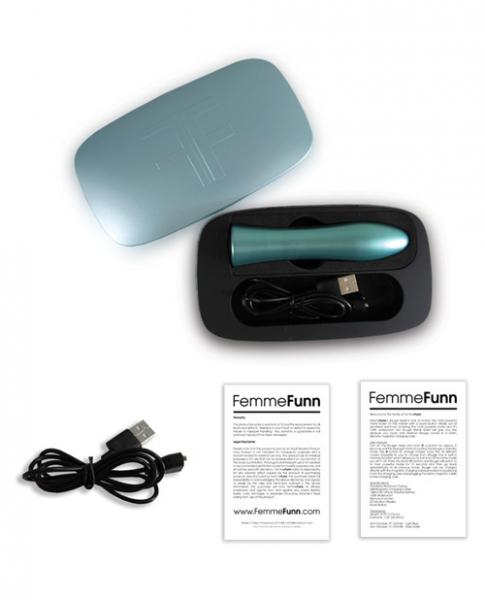 Femmefunn Bougie Bullet Vibrator Light Blue - Secret Garden