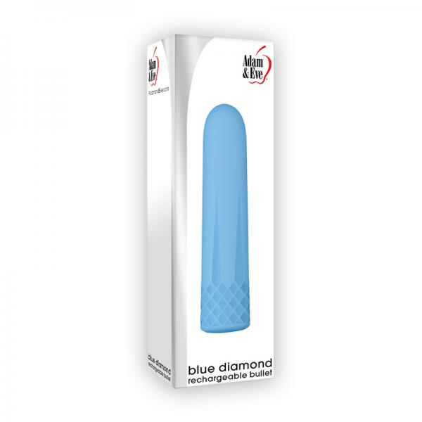 A&e Blue Diamond Bullet 10 Function And Functions Rechargeable Usb Cord Included Waterproof - Secret Garden