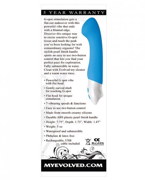 Tempest G Silicone Rechargeable G-Spot Vibrator Blue - Secret Garden