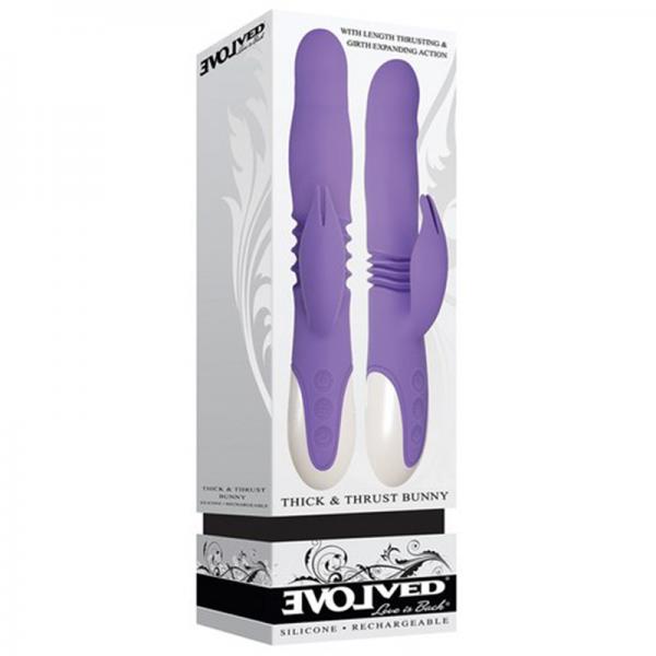 Thick & Thrust Bunny Purple Rabbit Vibrator - Secret Garden